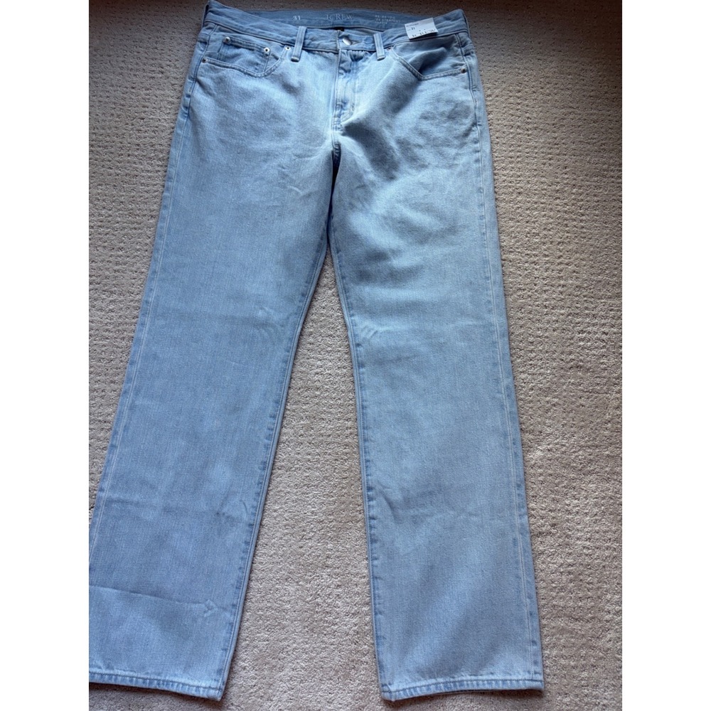 J.Crew 84 Straight Jeans 31 Light Wash 100% Cotton Minimalist Coastal Americana